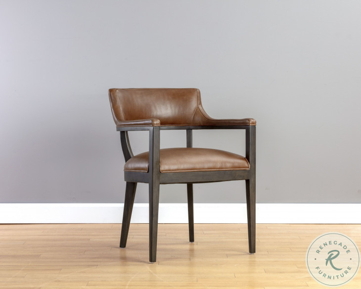 Brylea Shalimar Tobacco Dining Arm Chair From Sunpan | Coleman Furniture