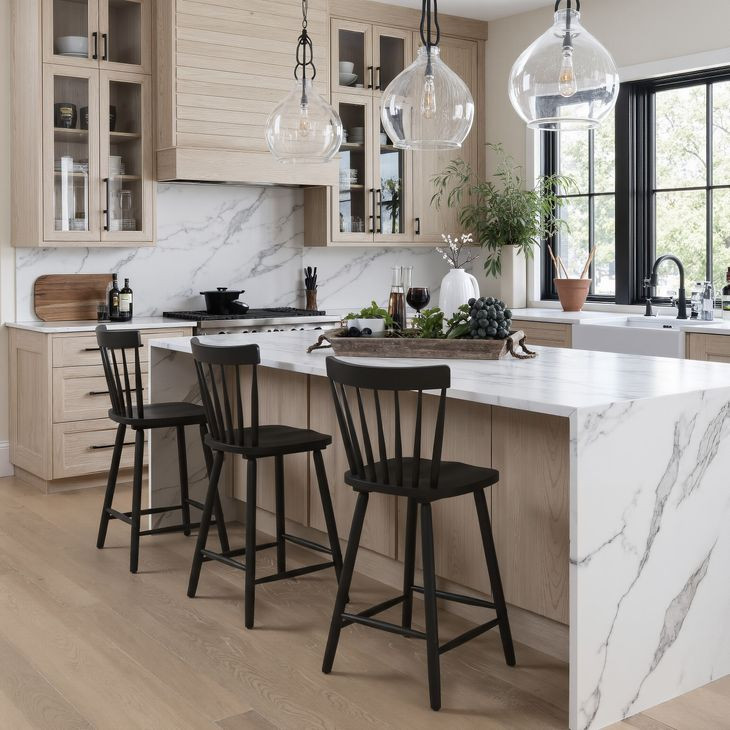 Tyce Black Counter Height Stool Set of 2