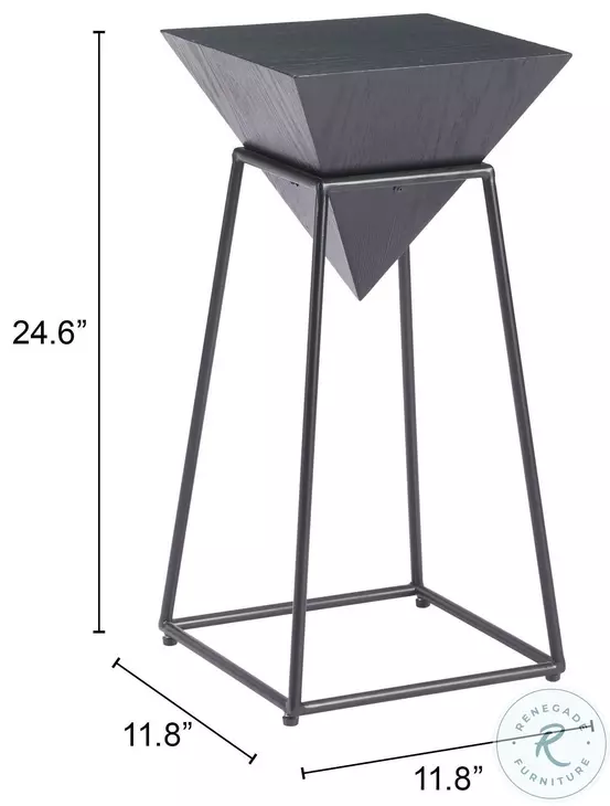 Pira Black Side Table