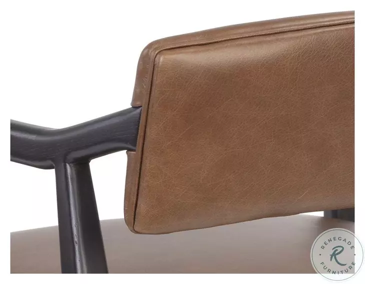 Klausen Shalimar Tobacco Leather Lounge Chair