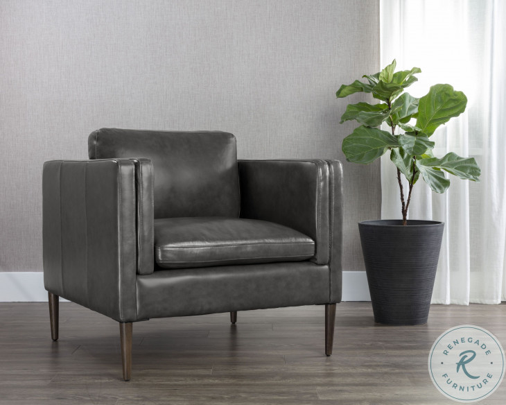 Richmond Brentwood Charcoal Arm Chair From Sunpan Coleman Furniture