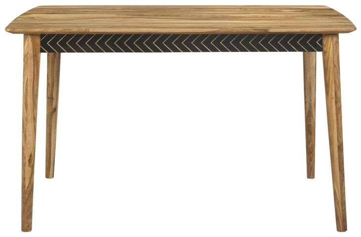 Partridge Natural Sheesham and Black Counter Height Dining Table