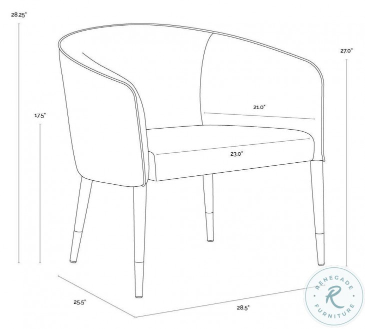 Asher Meg Taupe Lounge Chair