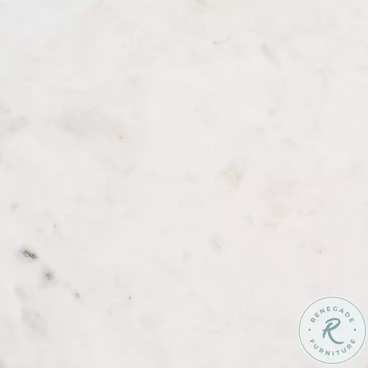 Rench White And Brass Coffee Table