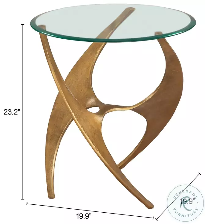 Sabel Gold Side Table