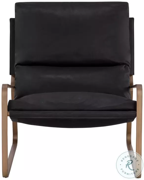Zancor Charcoal Black Lounge Chair