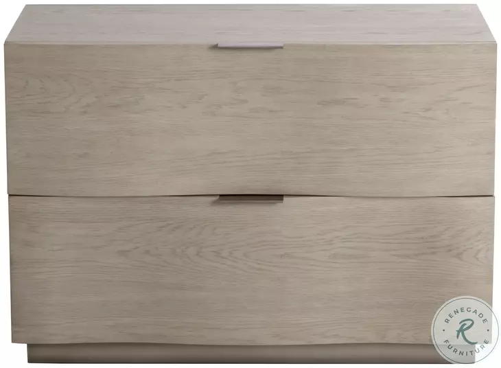 Hoyos Light Wash And Warm Brass Nightstand