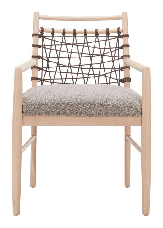 Wezly Gray Upholstered Dining Chair Set of 2