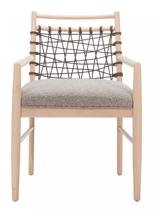 Wezly Gray Upholstered Dining Chair Set of 2