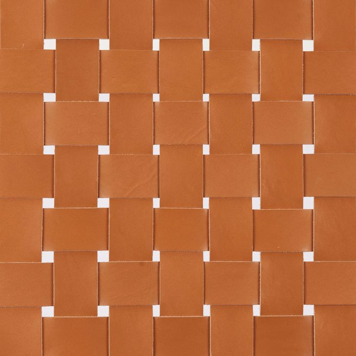 Bandani Tan Leather Upholstered Counter Height Stool