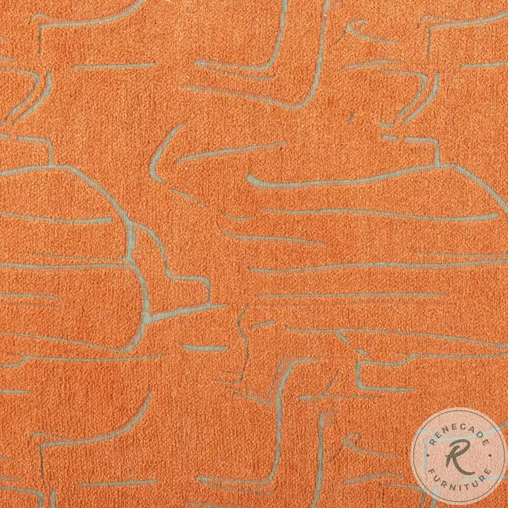 Nendo Abstract Orange Bench