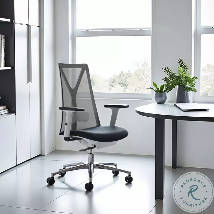 Hasso Black Adjustable Swivel Office Chair