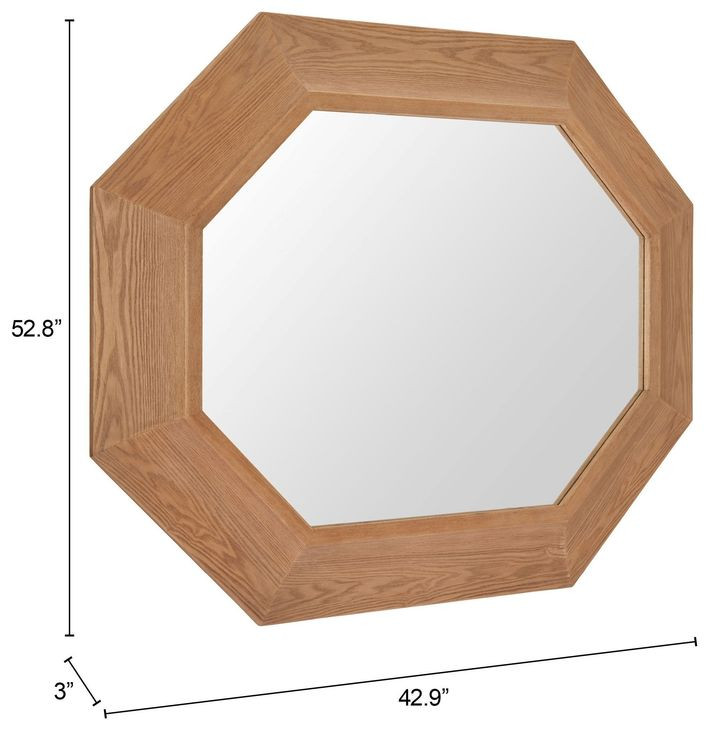 Otekant Natural Octagonal Wall Mirror
