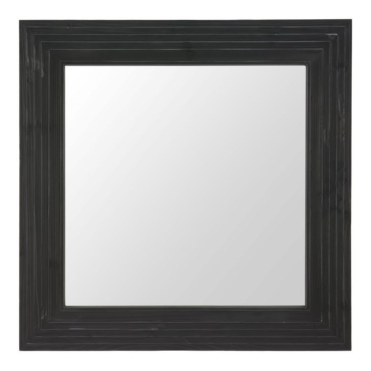 Kare Black Square Wall Mirror