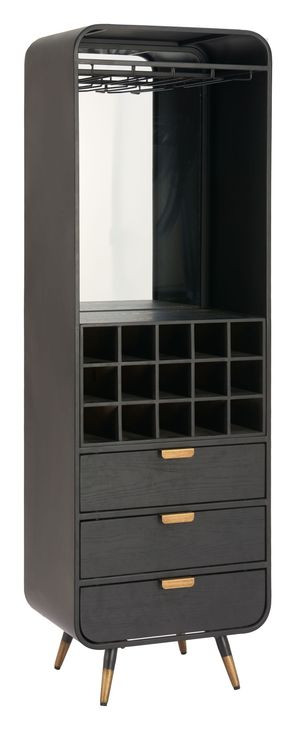Magara Black Bar Cabinet