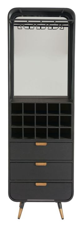 Magara Black Bar Cabinet