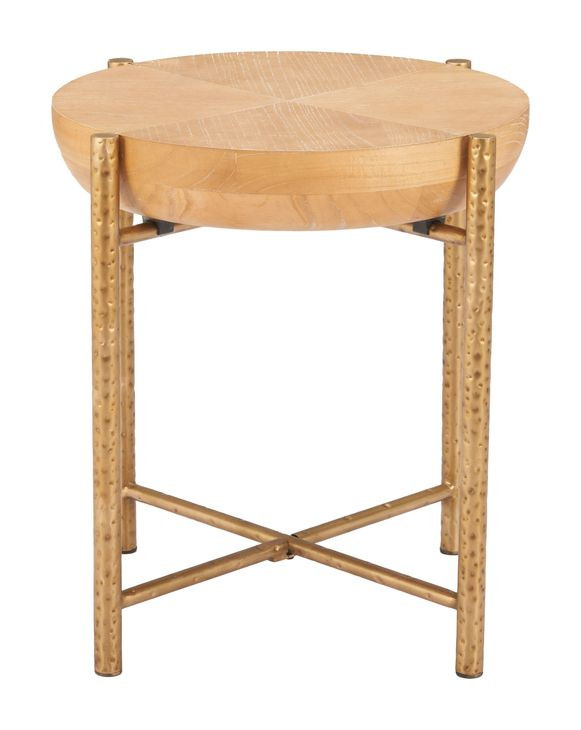 Halva Natural Round Side Table