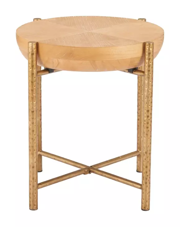 Halva Natural Round Side Table