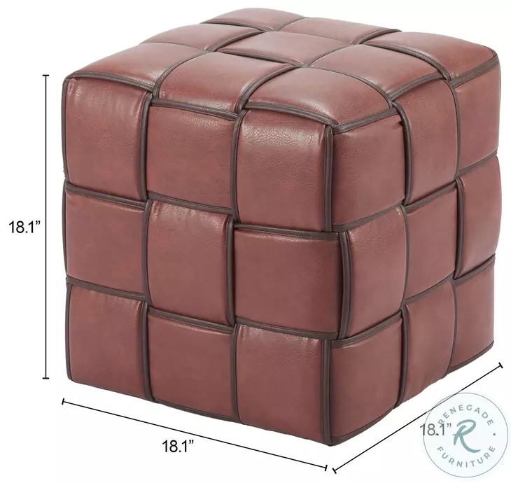 Zare Brown Ottoman