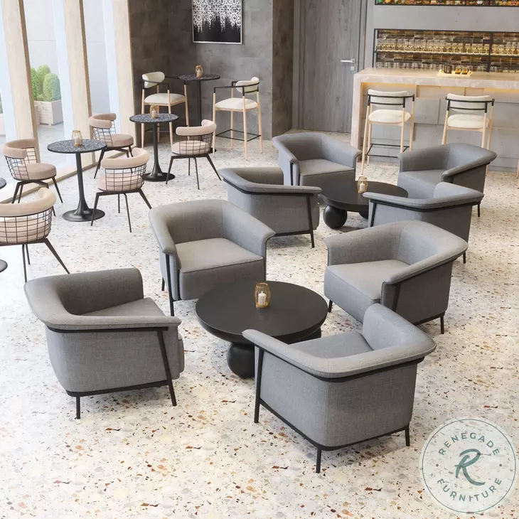 Saku Beige Swivel Dining Chair