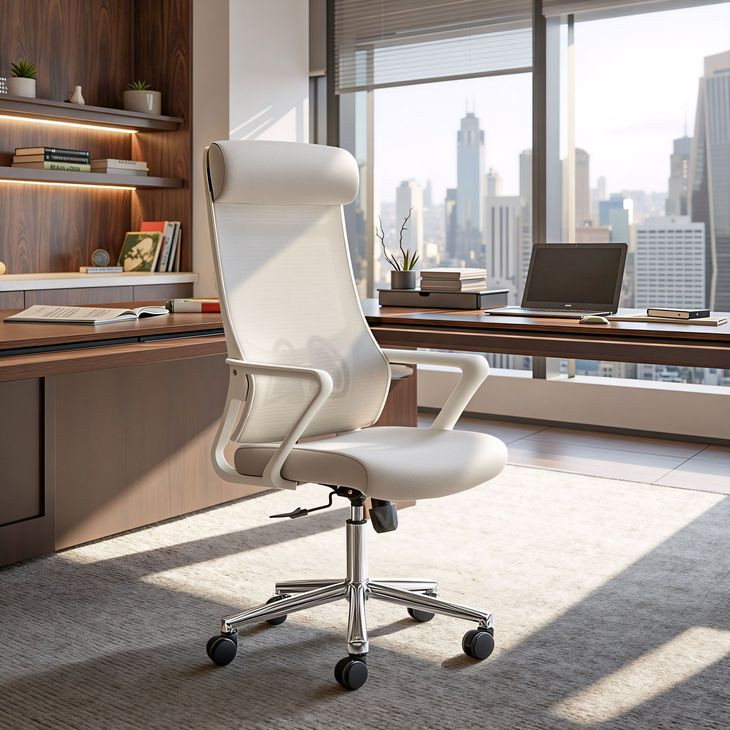 Jett Light Gray High Back Office Chair