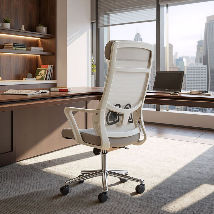 Jett Light Gray High Back Office Chair