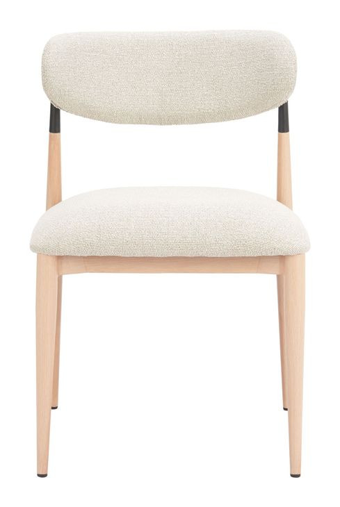 Equinox Oyster Gray Upholstered Dining Chair Set of 2