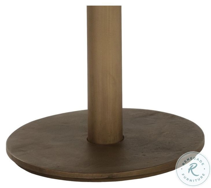 Corina Antique Brass Bar Table