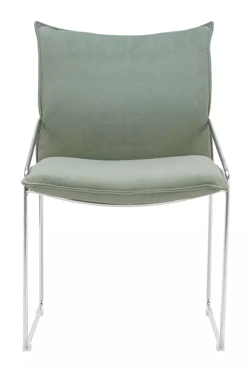 Pola Green Upholstered Dining Chair Set of 2