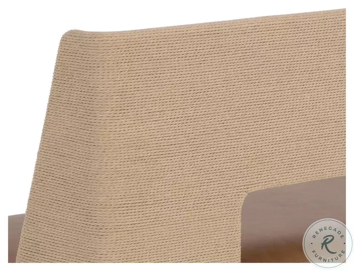 Brocco Milliken Cognac Banquette