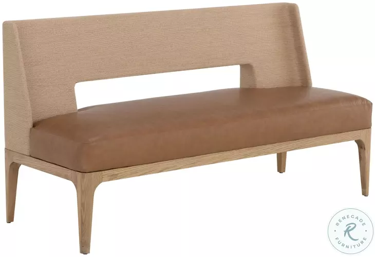 Brocco Milliken Cognac Banquette