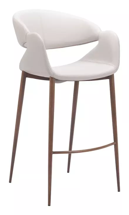 Limay Beige Upholstered Bar Stool