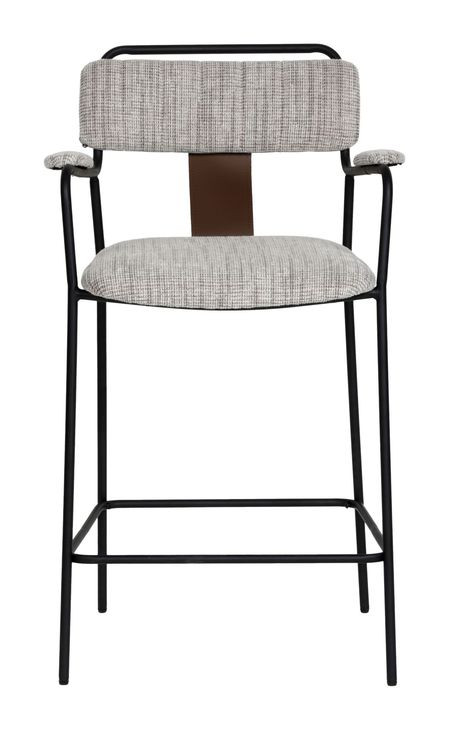 Couva Gray Upholstered Counter Height Stool Set of 2