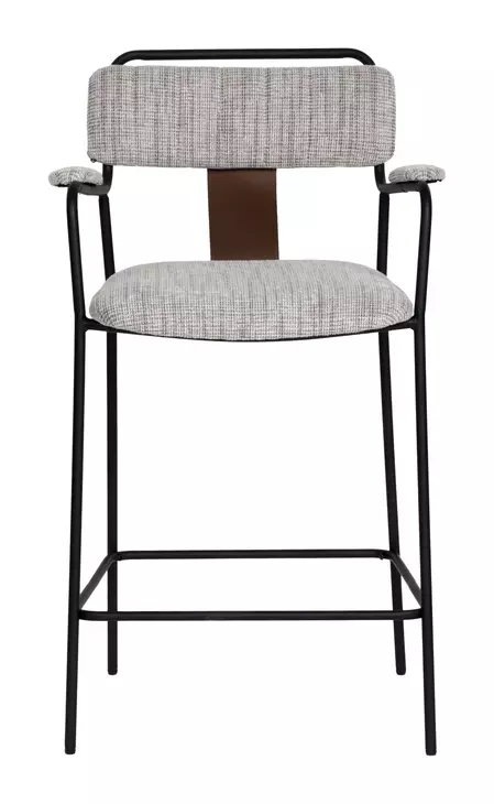 Couva Gray Upholstered Counter Height Stool Set of 2