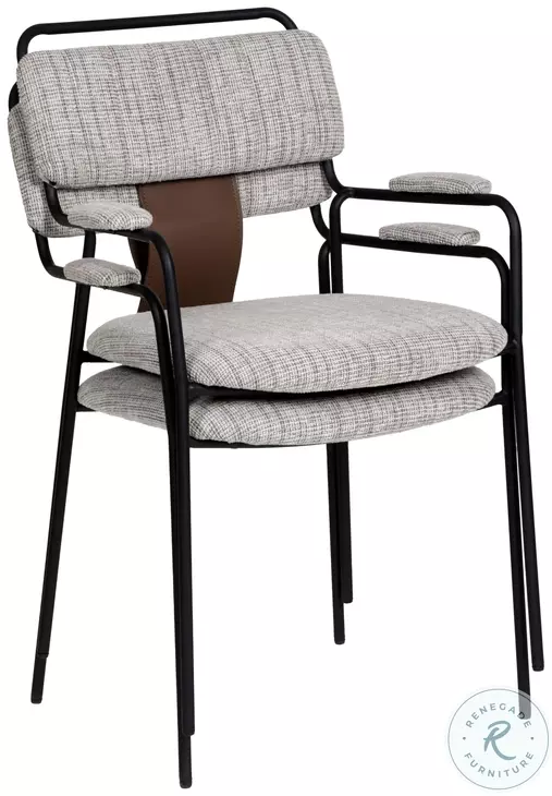 Couva Gray Tweed Dining Chair Set of 2