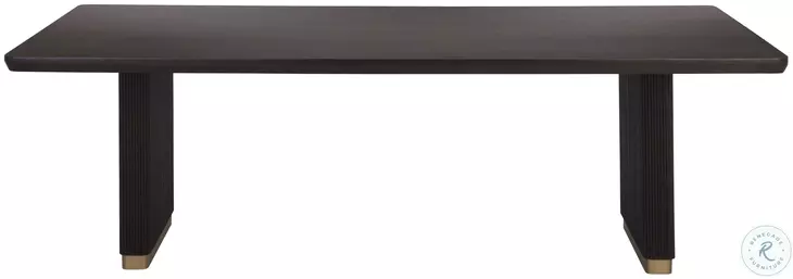 Kalla Charcoal And Natural Rectangular Dining Table