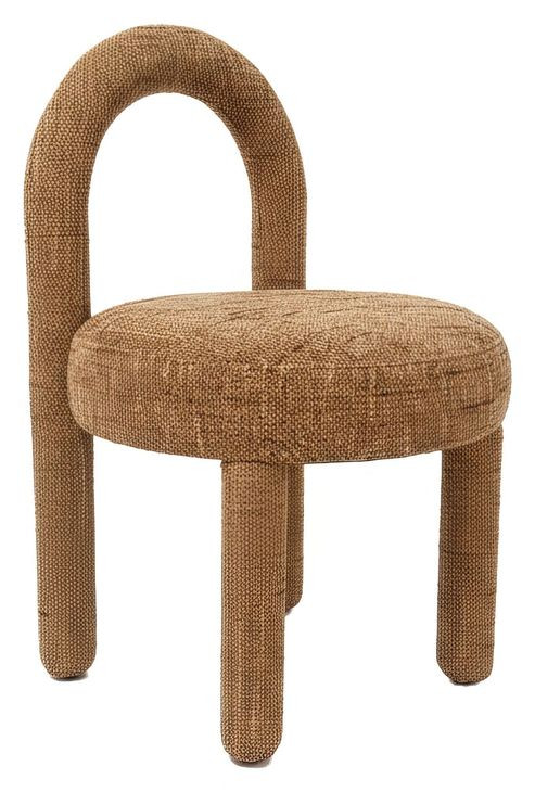 Curco Brown Upholstered Dining Chair Set of 2