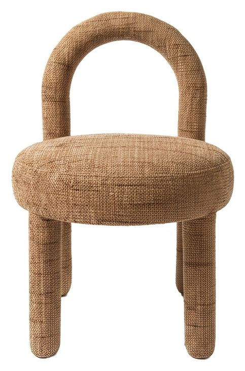 Curco Brown Upholstered Dining Chair Set of 2