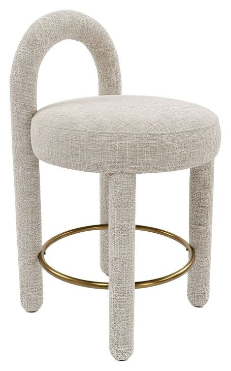 Curco Gray Upholstered Counter Height Stool Set of 2