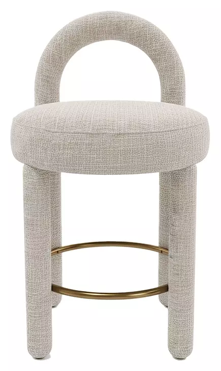 Curco Gray Upholstered Counter Height Stool Set of 2