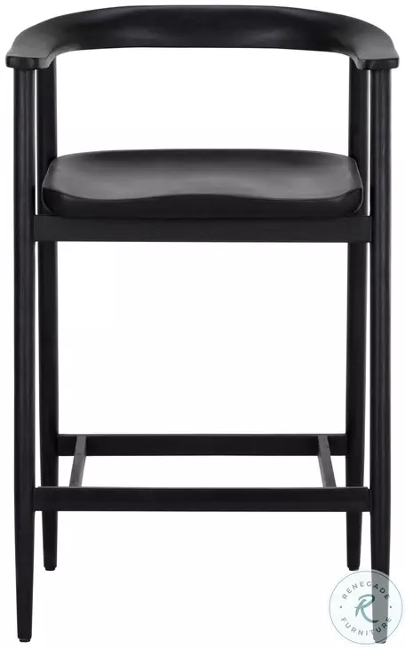 Jeremy Black Counter Height Stool