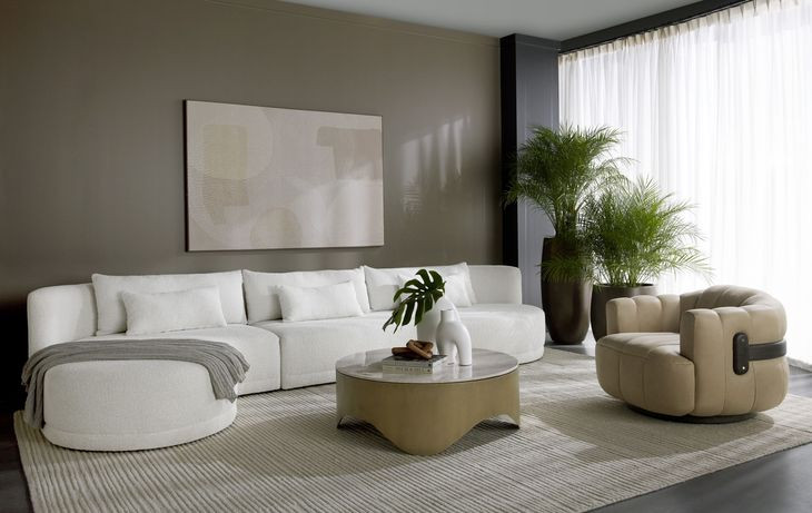 Tadeo Sahara Sand Swivel Lounge Chair