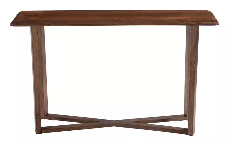 Macaria Walnut Rectangular Console Table