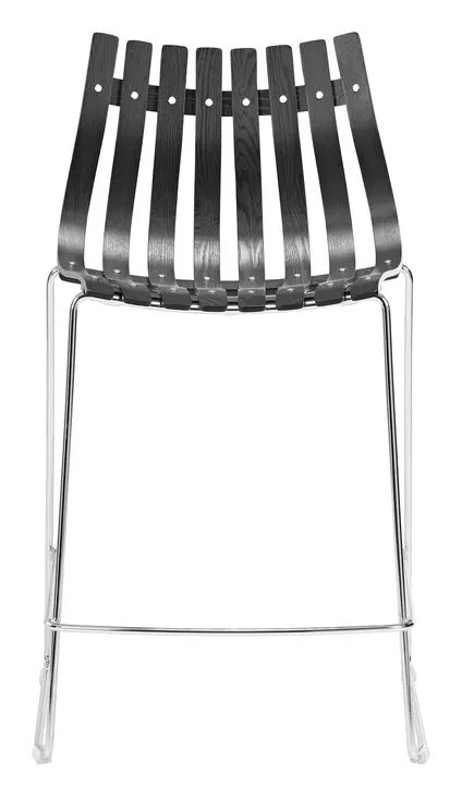 Beaufort Black and Silver Counter Height Stool Set of 2