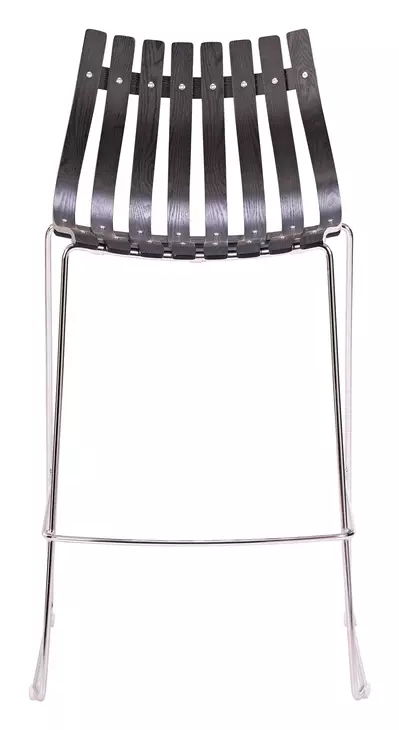 Beaufort Black and Silver Bar Stool Set of 2