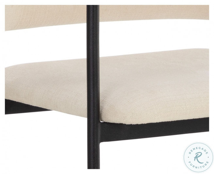Brenan Zenith Alabaster Dining Arm Chair From Sunpan | Coleman Furniture