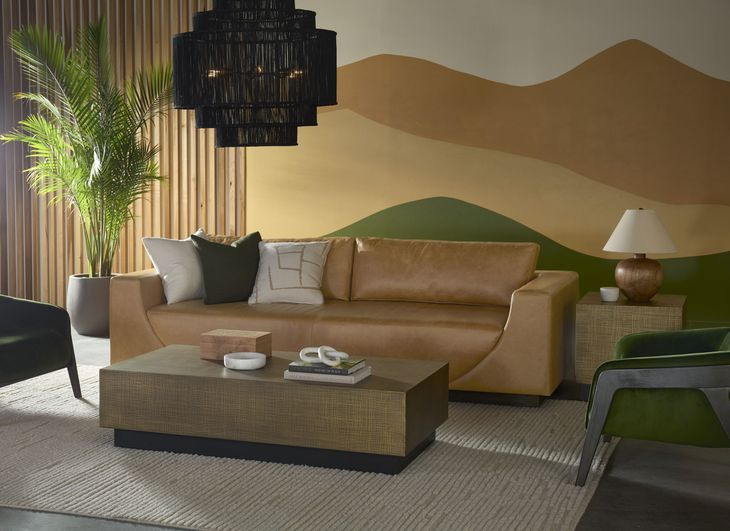 Anakin Tuscany Cognac Leather Sofa