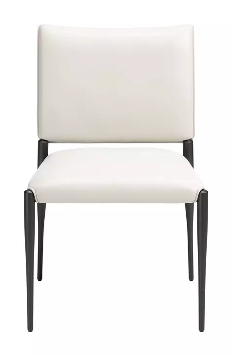 Freesia White Upholstered Dining Chair Set of 2