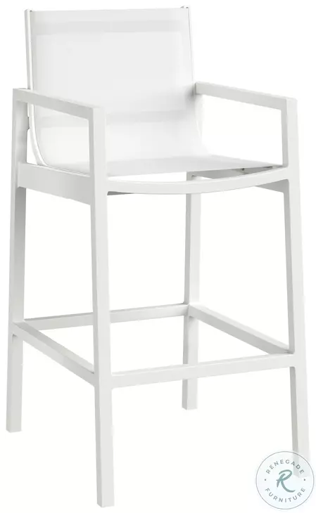 Tiverton White Outdoor Bar Stool