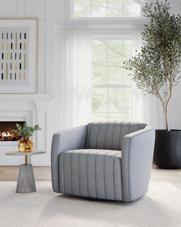 Garrison Liv Dove Swivel Lounge Chair